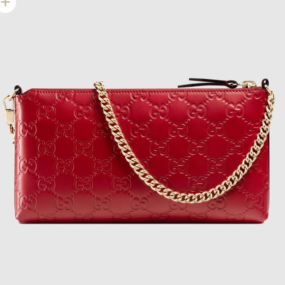 Gucci Handbags - Gucci Guccissima Signature Wrist Wallet